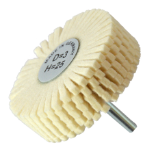 Rueda Flap de Felpa con Vástago